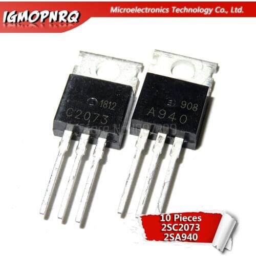 10pcs Transistor 2SA940 A940 1.5A / 150V PNP transistor matng tube C2073 original Product