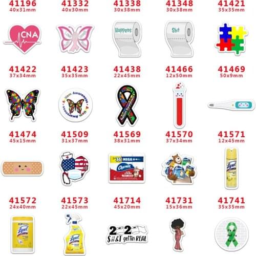 2020 new arrival Free shipping 30 pcs/package printed resin planar flat-back resins for Hair Bow Decoration PR41196