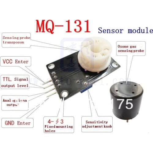 Freeshipping 5PCS MQ-131 ozone gas detection module gas sensor ozone sensor module