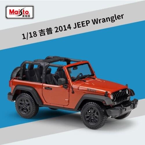 Maisto 1:18 JEEP Wrangler Alloy Model Car Static Metal Model Vehicles With Box For Collectibles Gift