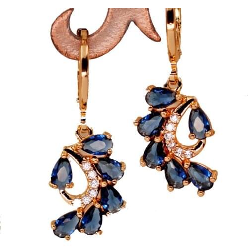 Trendy Bohemian Waterdrop Earrings for Womens earrings Gold plated Dangle Drop Eardrop Trendy Jewelry for Party Wedding Gift