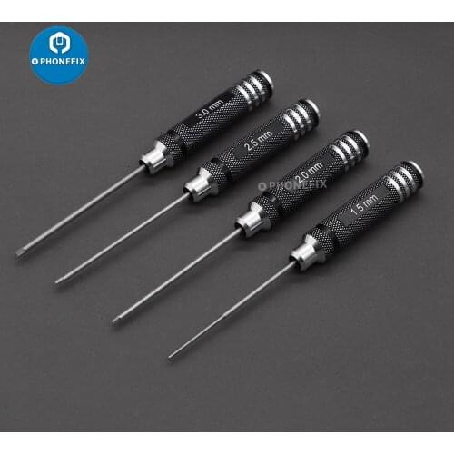 4pcs 1.5mm 2.0mm 2.5mm 3.0mm Hex Screw Driver Set for RC Helicopter Car Drone Multi-Axis Hexagon Screwdriver Wrench Tool Kit