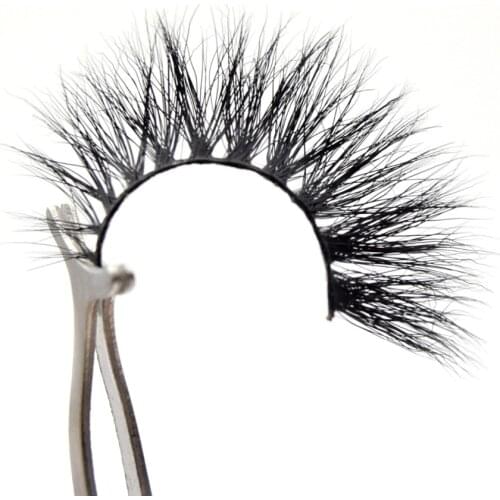 Visofree Mink Lashes Winged Criss-crossed Rounded False Eyelashes Hand Made 3D Mink Eyelashes Cruelty-free Lashes maquiagem 07E