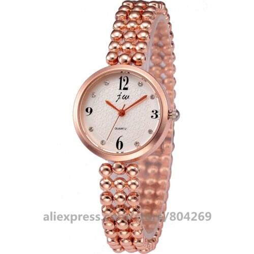 Wholesale Fashion Women Beads Bracelet Wristwatch Sale Women Dress Watch Elegant Lady Dress Number Wristwatches jw 6032