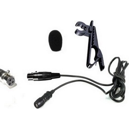 MiCWL T60 Tie Clip Lapel Omnidirectiona Microphone for AKG Samson Gemini Mini XLR 3Pin Wilress Lavalier Mic