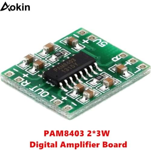 PAM8403 Digital Amplifier Board 2 * 3W Class D Digital 2.5V To 5V Power Amplifier Board Class D digital amplifier board