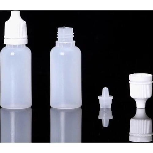 10PCS 15ML 0.5oz Tattoo Empty Ink Bottle Plastic Twist Cap Tattoo Ink Pigment Clear Bottle Supply For Tattoo Ink