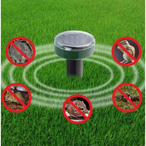 Garden Yard Outdoor Garden Mole Repellent Solar Power Ultrasonic Mole Snake Bird Mosquito Mouse Ultrasonic Pest Repeller Control