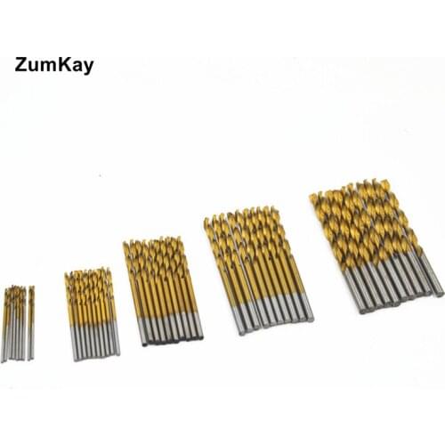 Twist Drill 50pcs 1.0mm 1.5mm 2.0mm 2.5mm 3.0mm