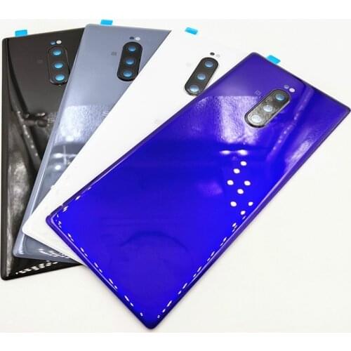 For Sony Xperia 1 XZ4 J8110 J8170 J9110 Glass Back Battery Cover Rear Door Back Case Housing Case Repair Parts