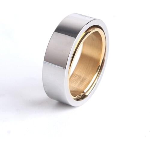 Titanium 316L Steel Perfect Jewelry Classic Love Screw Double Layers Rotate Engagement Wedding Rings For Man And Women