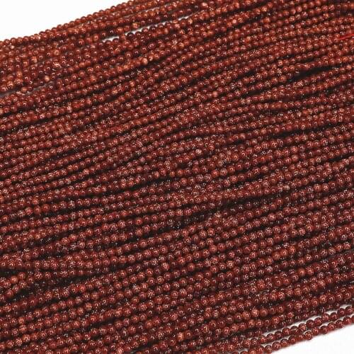 Top quality fashion natural sstone gold sandstone 2mm 3mm round loose spacers accessories beads for jewelry making 15inch B413