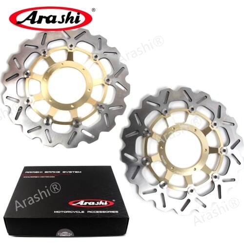 Arashi 1 Pair CNC Floating Front Brake Disc Brake Rotors For HONDA CB 1284 CB1300 2003 2004 2005 2006 2007 2008 CB1284 CB 1300
