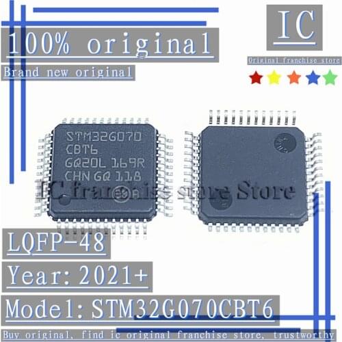 2021+ 100% Brand new original 2PCS-10PCS STM32G070CBT6 LQFP-48 Microcontroller chip