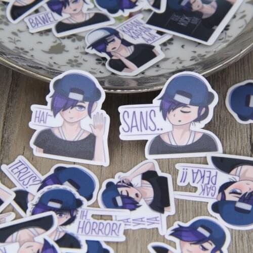 40pcs Cool Boy Scrapbooking Stickers Cartoon Boys Decorative Sticker Pack for DIY Craft Photo Albums Decals Diary Deco Gift Box