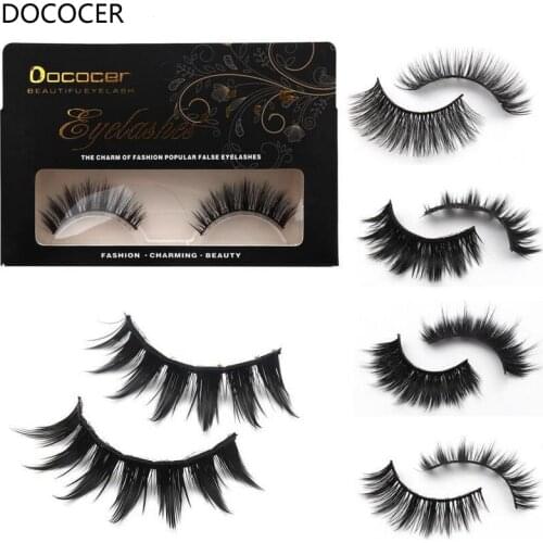 50 Pairs Supernatural Eyelashes Handmade false eyelash 3D strip mink lashes thick fake faux eyelashes Makeup beauty
