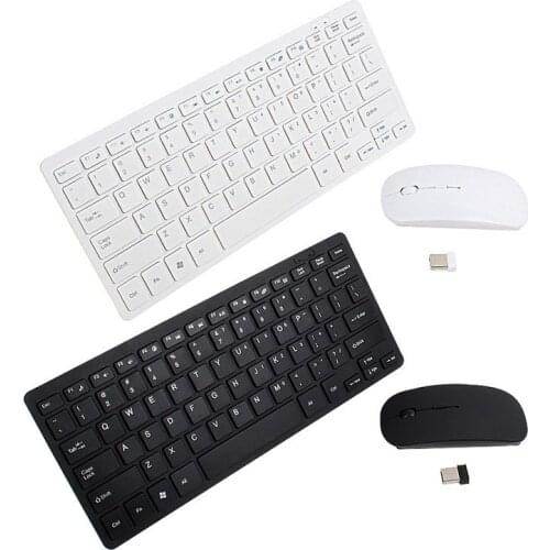 Wireless Keyboard Mouse Set Ultra-thin 2.4G for PC Desktop Computer Notebook Laptop GDeals