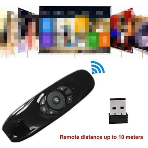 C120 Multi-Language 2.4G Air Mouse Wireless Keyboard Motion Sense IR Learning Remote Control USB Receiver for Smart TV BOX