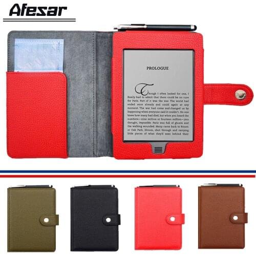 Touch Folio Flip Book Cover Case for Capa Amazon Kindle Touch 2011 2012 ebook eReader Magnetic Closured Pouch Case with s pen