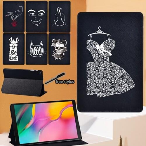 PU Leather Tablet Flip Stand Cover Case for Samsung Galaxy Tab S4/Tab S5e 10.5"/Tab S6/Tab S6 Lite 10.4" P610 P615/Tab S7 T870
