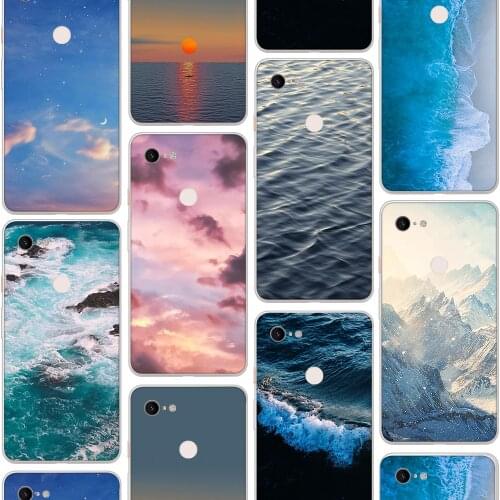 Ciciber Luxury Sky Beach Vogue Cute Case for Google Pixel 5 4 3 2 6 XL Soft Silicone Funda for Google Pixel 4a 3a XL Coque Cover