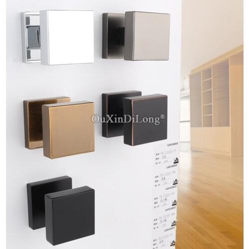 European Solid Mortise Door Handles / Door Lock Invisible Hidden Backdrop Handle Interior Room Silent Door Lock for 35~50mm Door