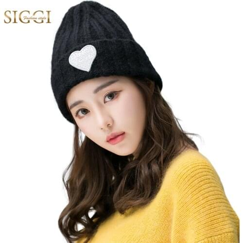 FANCET Women Winter Skullies Beanies Letter Warm Cute Wool Knitted Hats For Girls Bonnet Gorros Casual 2019 Hats Caps 89252