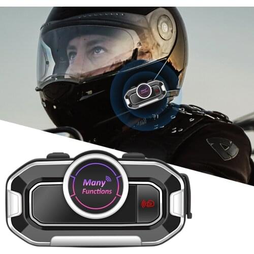 Motorcycle Helmet Headset Outdoor Noise Cancellation Waterproof Voice 18 Hours Playing time for Motorbike ATV Dirt Bike