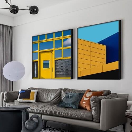 Canvas Painting Colorful Visual Impact Wall Art Posters and Morden Color block Prints Wall Picture for Living Room Decoration