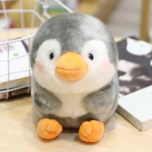 Like Real Marine Animals Plush Toys Round Cute Lifelike Peguin Stuffed Dolls Gifts For Kids Boy Girls
