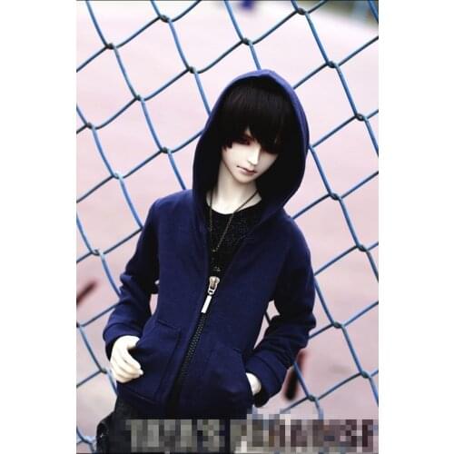 BJD Doll Cool Hooded Jacket for 1/6 YOSD 1/4 MSD 1/3 SD13 SD17 Uncle Doll Clothes Customized CMB3