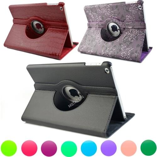 Hot,For iPad 9.7 2017 2018 Case Cover for iPad Air 1 2 Air Case 2015/16 Generation Funda 360 Degree Rotating Leather Smart Coque