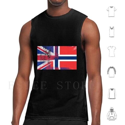 British Norwegian Half Norway Half Uk Flag Tank Tops Vest Norway Norway Flag Norway Flag Norway Uk Uk Norway I Love