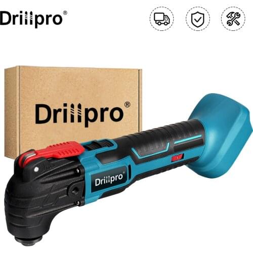 Drillpro Multifunction Oscillating Multi Tools Electric Trimmer Saws Rechargeable Woodworking Tools For Makita 18V Battery