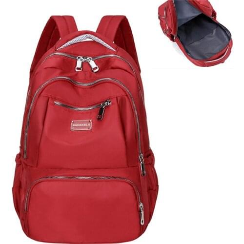 New Fashion Womens Backpack Canves School Backpack Solid Color Waterproof Travel Bags School Bagpack For Teenager Girls M149
