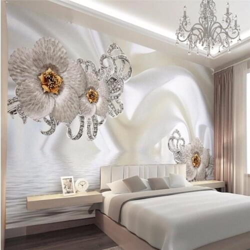 Beibehang wallpapers home decor Photo background wallpaper Photography silk cloth Diamond Hotel bathroom large wall art mural