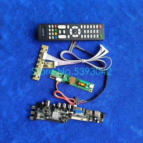 Fit B154EW02 V.0/V.1/V.2/V.3/V.4/V.5/V.6/V.7 DVB-C 1CCFL 1280*800 digital 3663 30-Pin LVDS USB display controller board kit