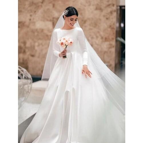 Ramdjalo Satin Wedding Dresses