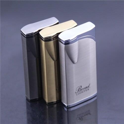 Refillable Metal Inflatable Lighter for Oblique Fire Straight Into Pipe Smoking Accessories for Weed Lighter Vintage Men Gifts