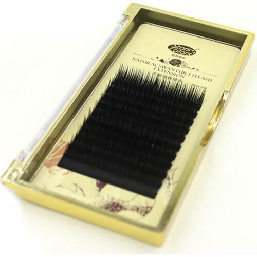 Professional Black Extremely Soft 3D Natural Mink Lashes Extension 0.07mm C Curl Individual Eyelashes