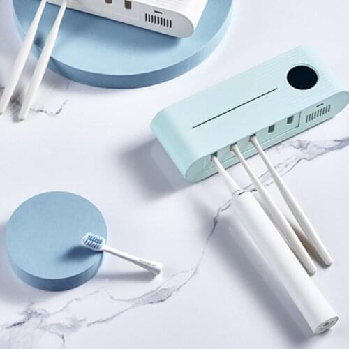 GY Smart Toothbrush Sterilizer UV Sterilization Electric Drying Wall-Mounted Punch-Free Bathroom Rack