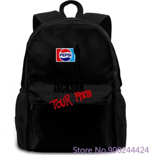VTG - 1988' 80s Michael Jackson Bad Tour American size - super reprint O-Neck Oversize Style Styles backpack