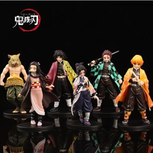 Japanese Bandai Anime Demon Slayer Blade Sitting Posture My Wife Zenyi Tanjiro Cup Noodle Rice Ball Doll Model Collection Decor