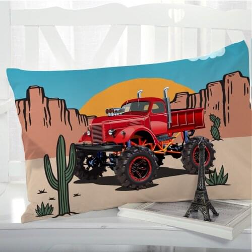 1pc Car Cartoon Pillow cover Pillow case Bedding Pillowcase Pillowcovers decorative 50x70 3D Print for children kids baby sun