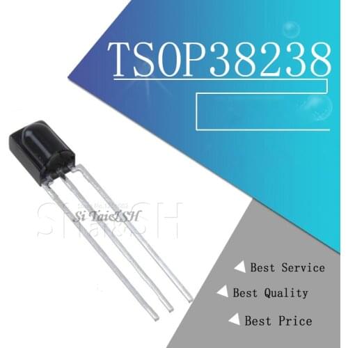 1PCS TSOP38238 IC IR RCVR MOD 38KHZ DOME AXIAL 38238 P38238 OP38238