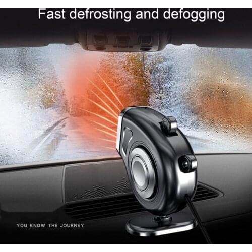 150W 12V Warm Cold Dual Use Car Low Noise Defog Windscreen Fan Heater Demister Car Heater Fan Heater Window Mist Remover