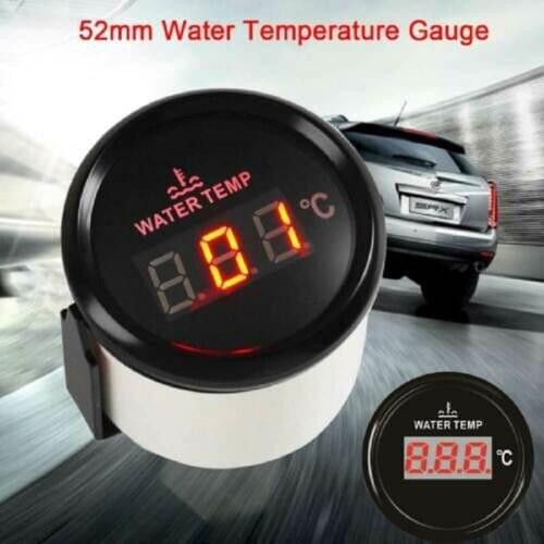2'' 52MM Boat digital temperature gauge for car Water Temp Meter Turbo Boost Water Temperature Gauge Indicator 12V 24V