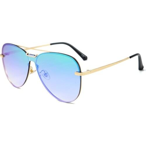 2021 Fashion Cool Men Driving Glasses Goggle Summer Style Gradient Brown Sunglasses Vintage Pilot Sun Glasses Punk Oculos De Sol