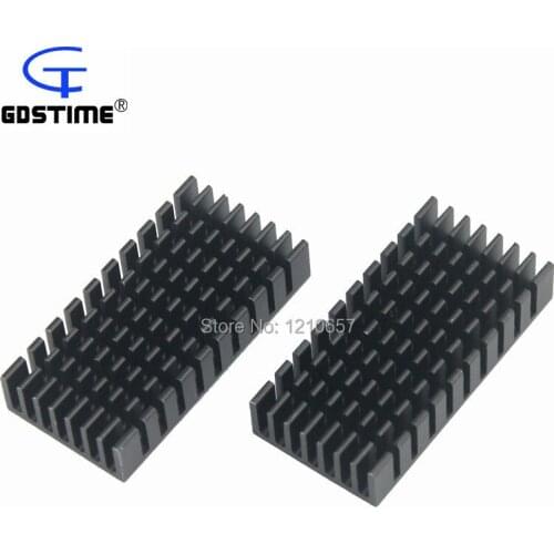 500pcs lot 50x25x10mm Aluminum Heatsink Heat Sink w adhesive for LM2596 + others