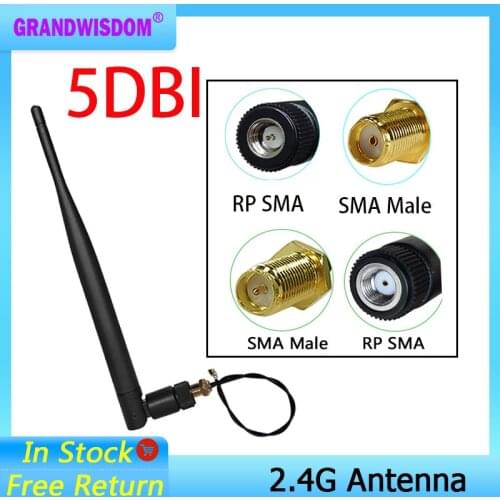 2.4GHz WIFI Antenna pbx wireless 5dbi Aerial SMA Male connector wi fi antena 2.4 ghz antenne wi-fi for Wireless Router antenas